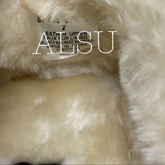 Sperry Women Slippers Fur Trim Clog Suede Cinnamon - Picture 6 of 8